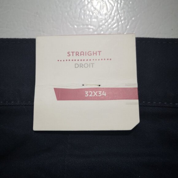 NWT Old Navy Men's Size 32/34 Navy Light Fleece Lined Straight Leg Casual Pants - Picture 9 of 12